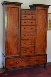 mahogany wardrobe