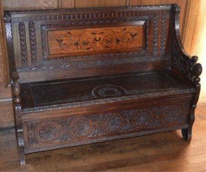 inlaid settle