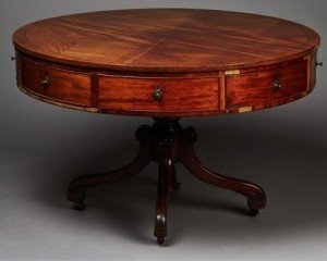 drum top library table