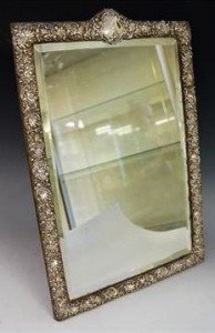 silver mirror frame
