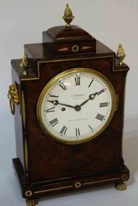 mahogany mantel clock