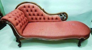 mahogany chaise lounge