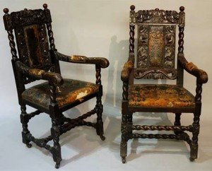 oak armchairs