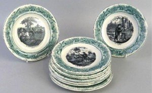 eight French plates