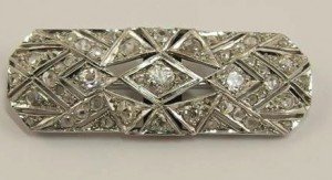 diamond set brooch