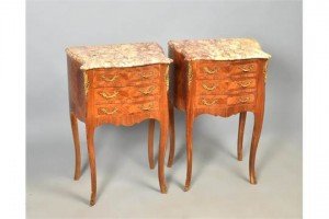 marble top bedside tables
