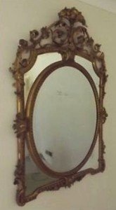 gilt framed wall mirror