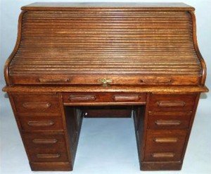 oak roll-top desk