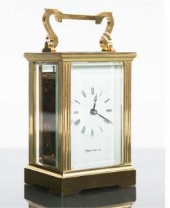 Mappin & Webb brass carriage clock
