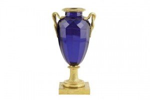 cobalt blue glass vase