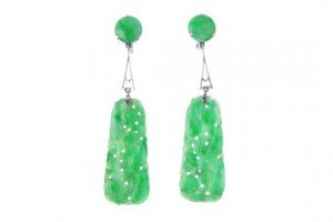 jade ear pendants