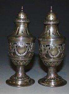 silver pepper casters