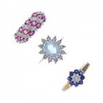 diamond and gem-set rings