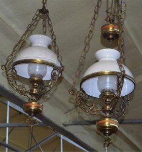 brass ceiling lamps