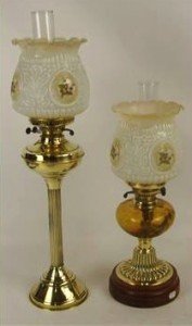 decorative brass oil lamps