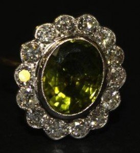 oval cluster ring