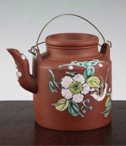 pottery teapot