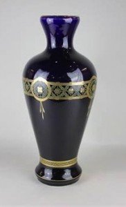 glazed porcelain vase