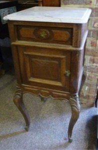 French Oak Bedside Cabinet