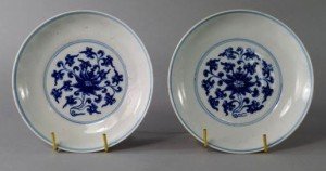 Chinese porcelain saucer dishes