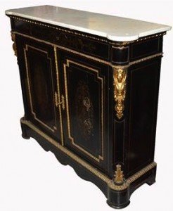 marquetry side cabinet
