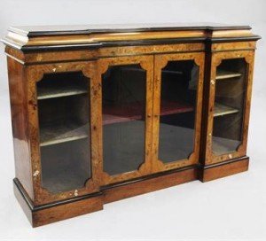 nlaid side cabinet