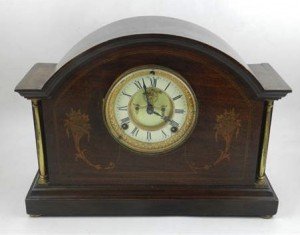 mahogany mantle clock