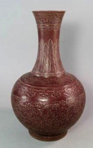 monochrome bottle vase