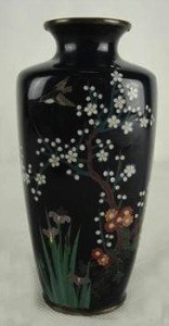 Japanese cloisonné vase