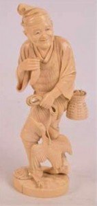 carved ivory okimono