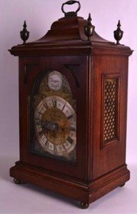 mahogany bracket clock
