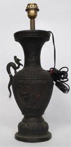bronze vase of large form
