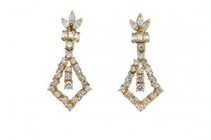 diamond ear pendants
