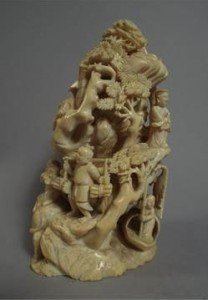 carved ivory study