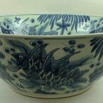 porcelain fish bowl