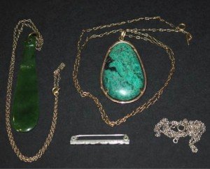 green stone pendant