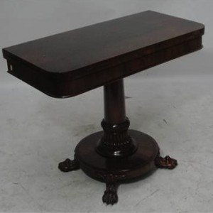 rosewood card table