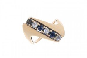 sapphire crossover ring