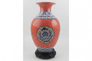 porcelain baluster vase