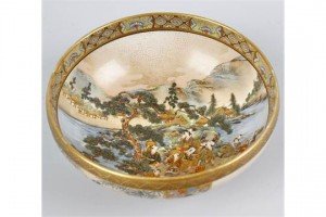 Satsuma pottery bowl