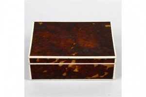 tortoiseshell cigarette box