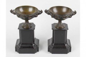 bronze pedestal urns