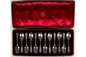 hallmarked silver spoons