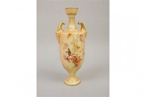 ivory ground vase