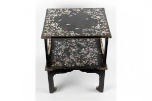 lacquered table