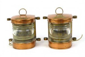 brass lamps