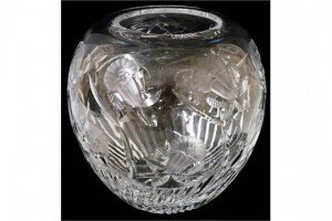 cut glass vase
