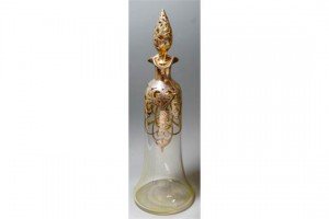 Art Nouveau glass decanter
