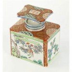 Japanese porcelain tea caddy