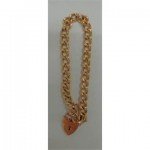 gold belcher link chain bracelet